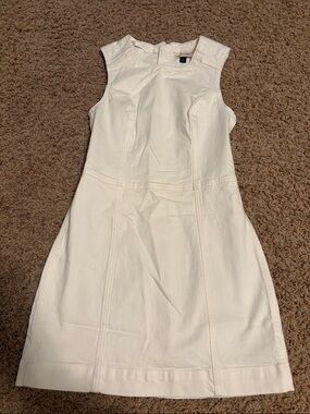 Universal Thread White Sleeveless A-Line Mini Dress